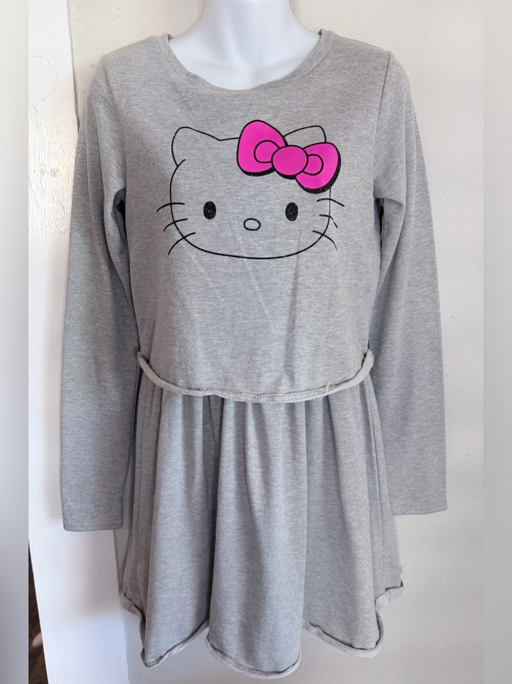Authentic Hello Kitty Gray Knit Dress Juniors XL